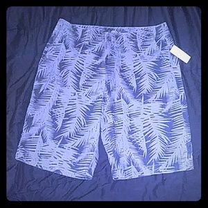 Black and Greay pattern Mens Shorts
